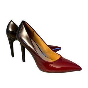 Christian Siriano patent leather, ombre, two-tone women’s pumps
